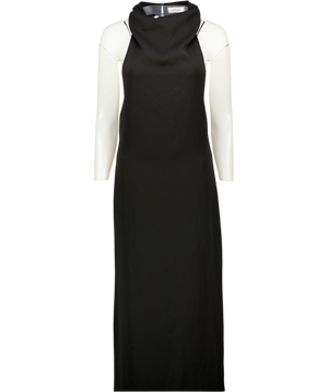 HENNE Black High Neck Backless Maxi Dress UK 8
