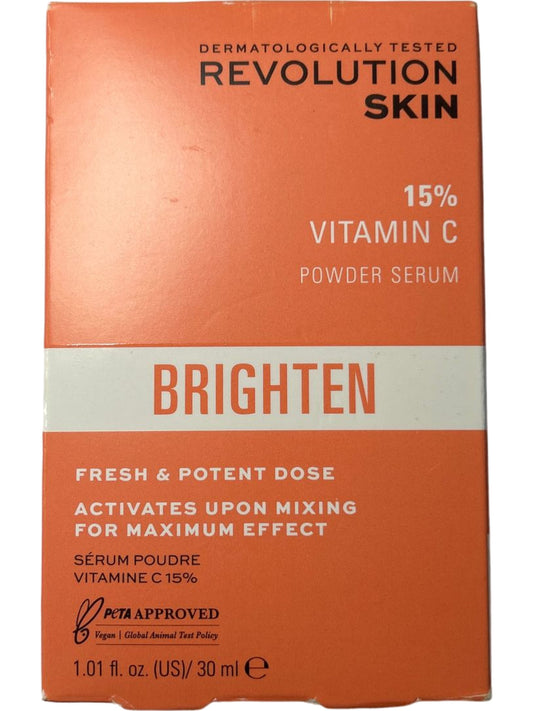 Revolution Skincare Brighten 15% Vitamin C Powder Serum 30ml