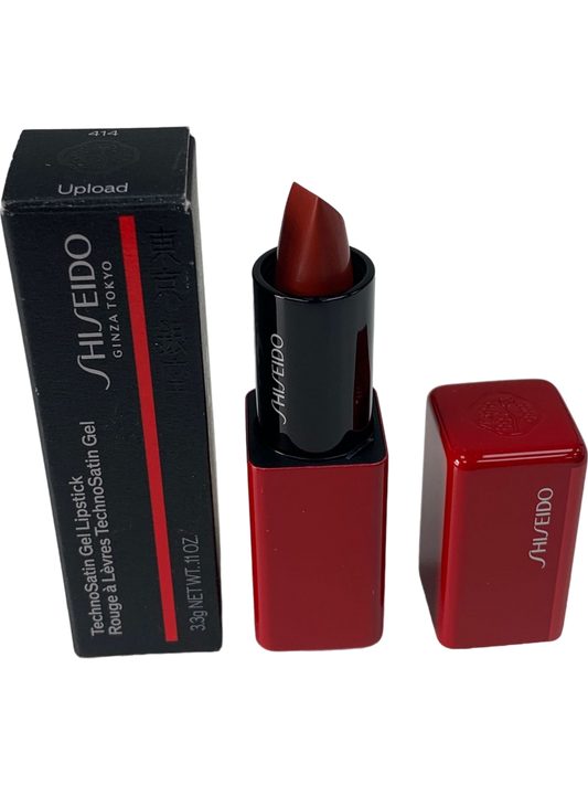 Shiseido TechnoSatin Gel Lipstick 414 Satin Finish Hydrating Red