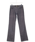 Versace Jeans Couture Metallic Blue Mid Rise Jeans W30
