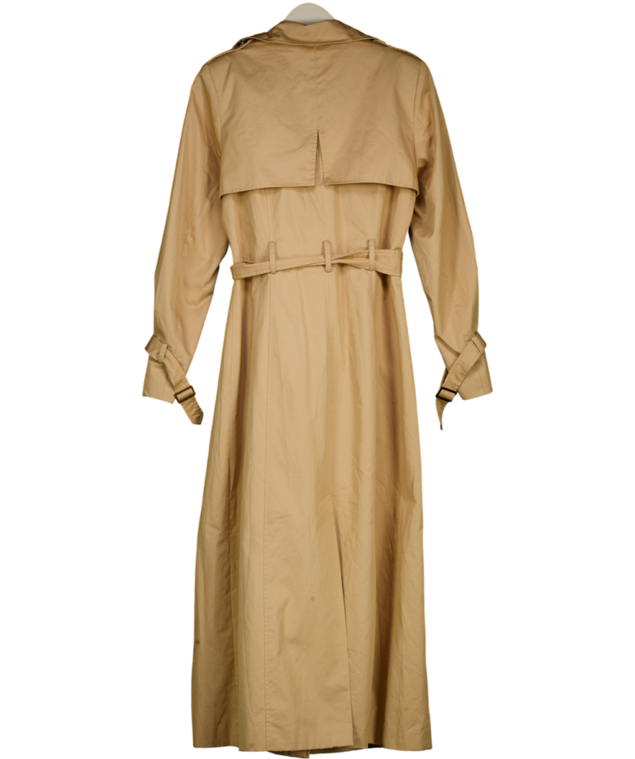 KAREN MILLEN Beige Camel Belted Trench Coat UK 10