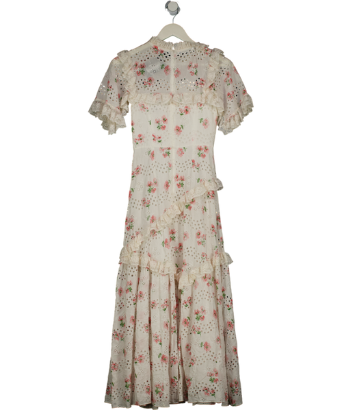 Needle & Thread Cream Desert Rose Cotton-lace Ballerina Dress UK 4