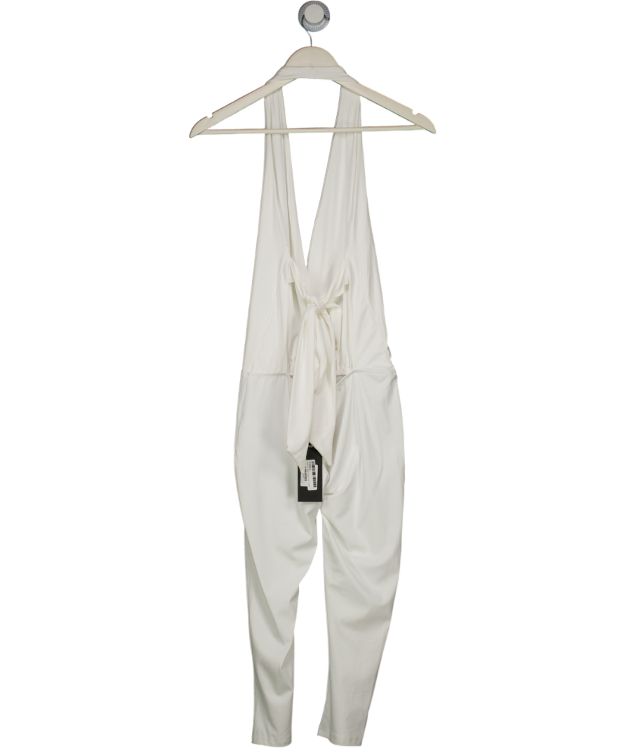 WHITE FOX White Flawlessly Lost Jumpsuit Cream UK S