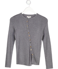 Self Who Grey Knitted Cardigan Sweater UK S