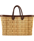 Unbranded Beige Large Woven Beach Bag — front