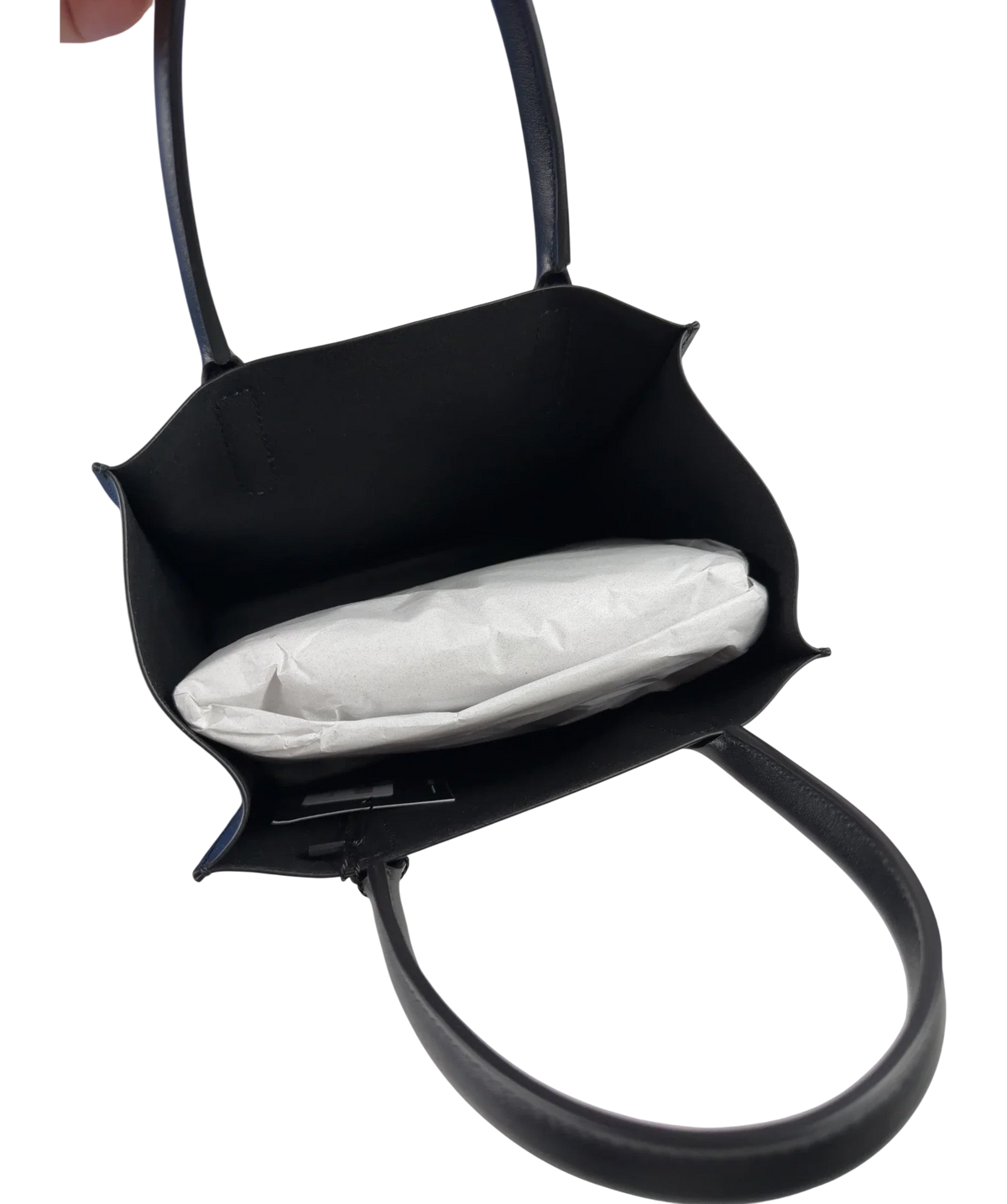 SMYTHSON Black Pavilion Kingly Mini Leather Tote Bag One Size — Interior
