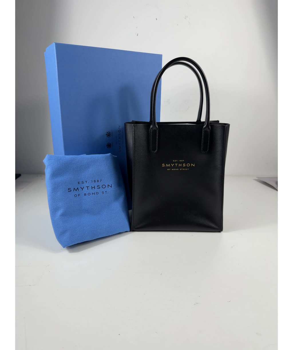 SMYTHSON Black Pavilion Kingly Mini Leather Tote Bag One Size — Brand