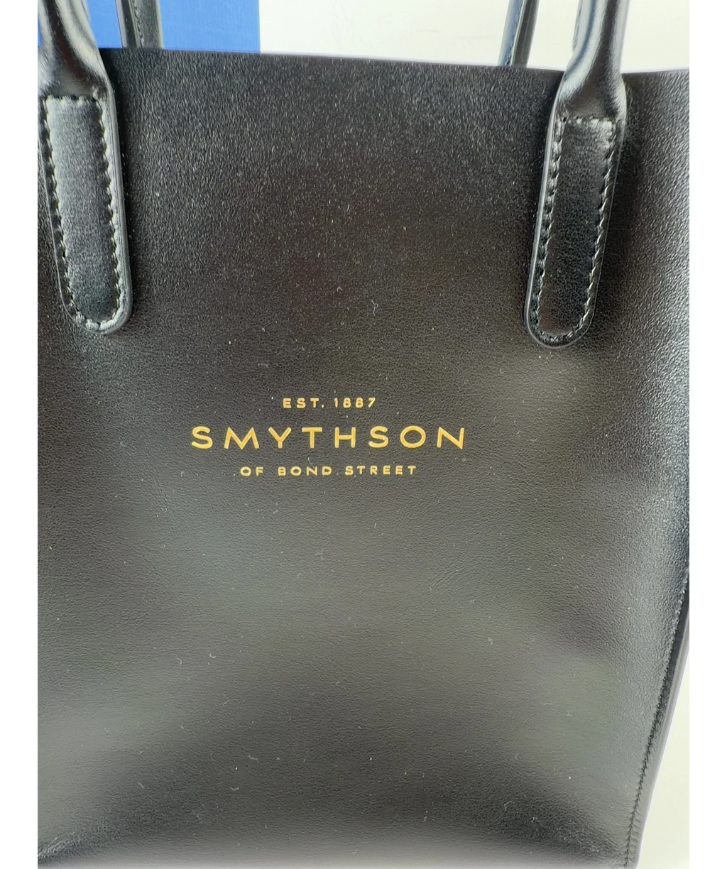 SMYTHSON Black Pavilion Kingly Mini Leather Tote Bag One Size — Size