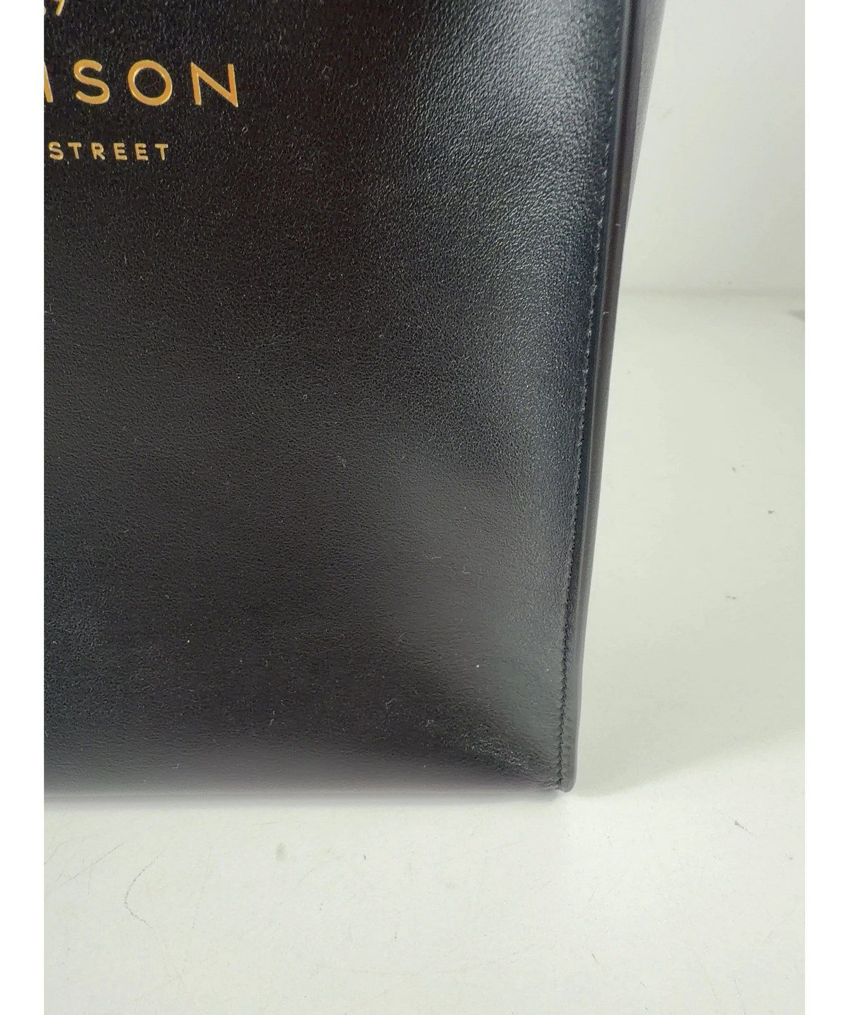 SMYTHSON Black Pavilion Kingly Mini Leather Tote Bag One Size — Materials