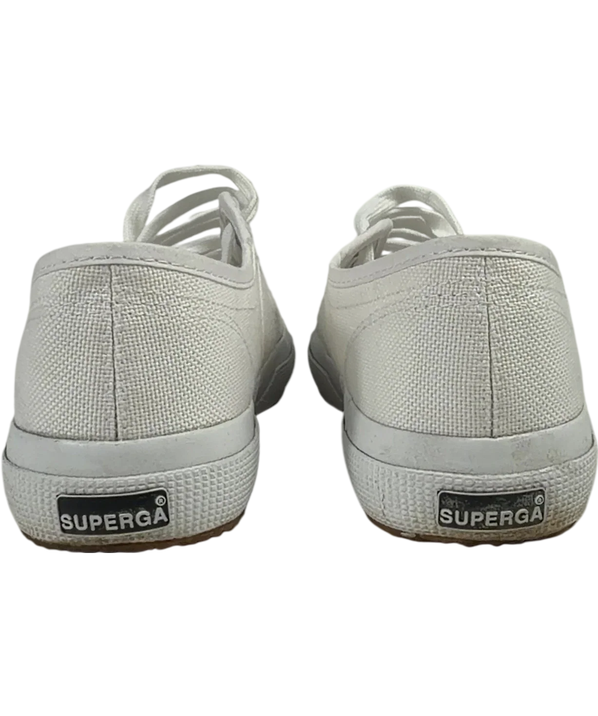 Superga White QC Superga 2750 Cotu Classic White Canvas Trainers, size UK 8 EU 41 👠 — back