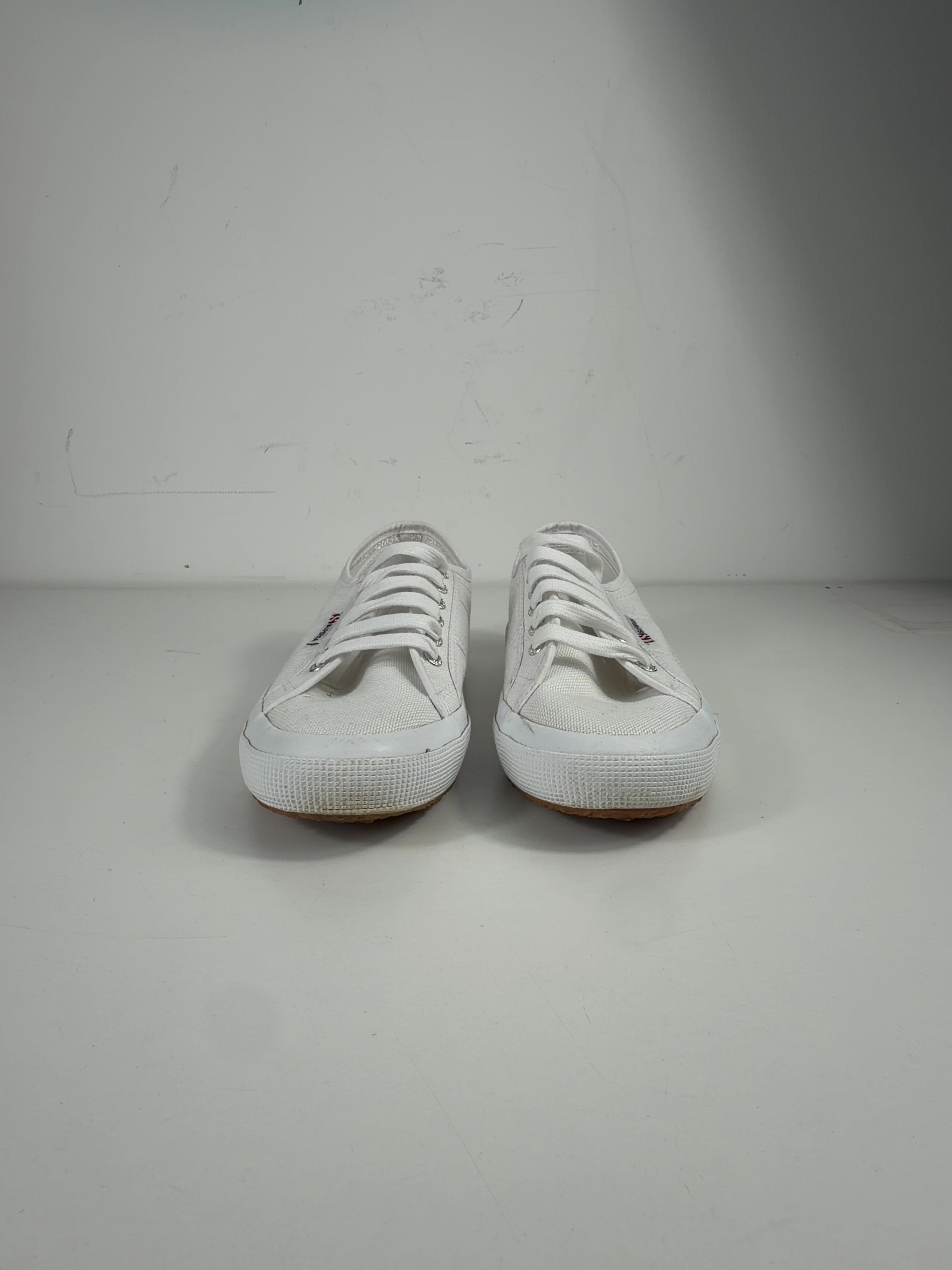 Superga White QC Superga 2750 Cotu Classic White Canvas Trainers, size UK 8 EU 41 👠 — detail