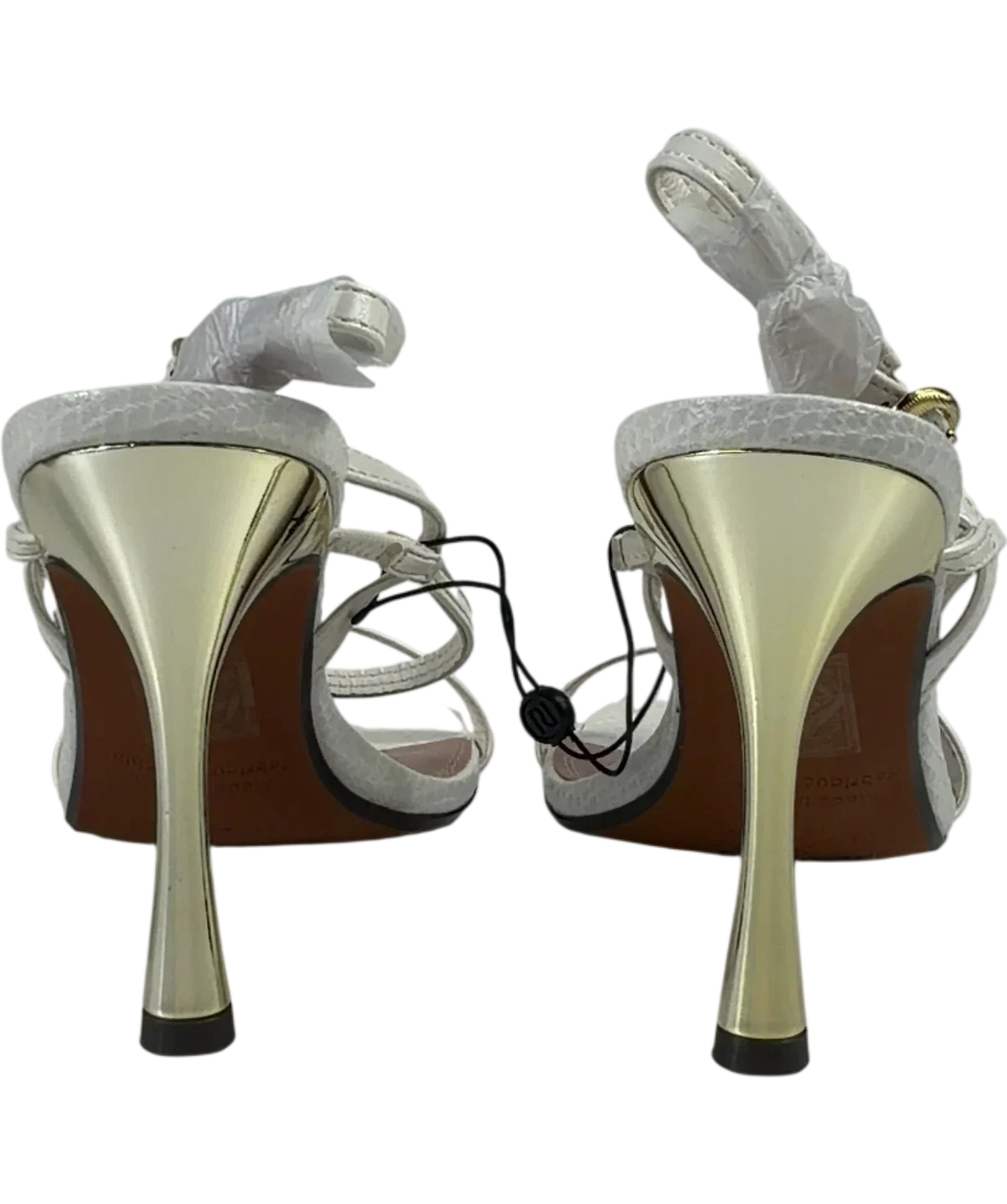 River Island White QC River Island White  Strappy Heeled Sandals, size UK 5 EU 38 👠 — back