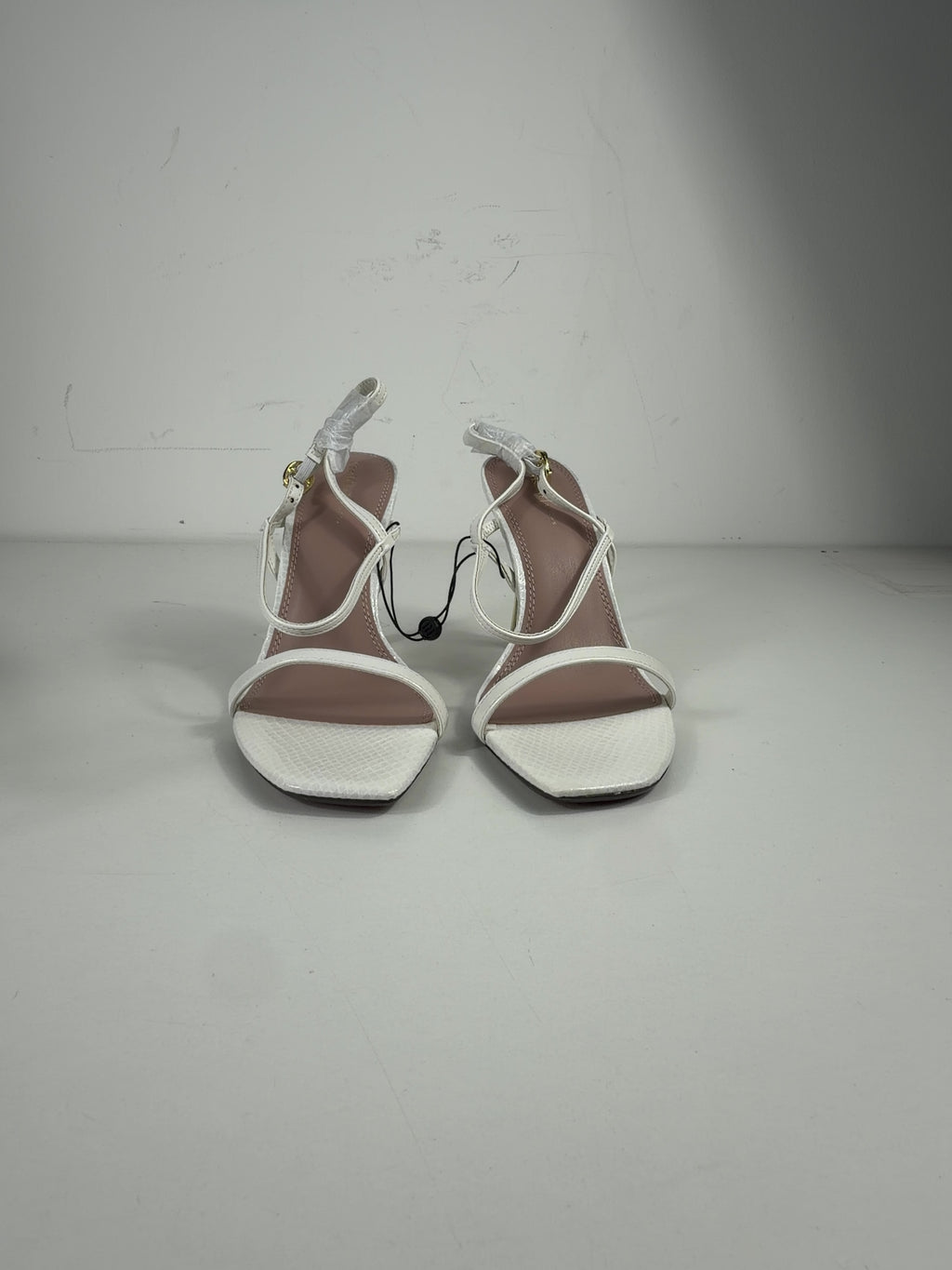 River Island White QC River Island White  Strappy Heeled Sandals, size UK 5 EU 38 👠 — detail