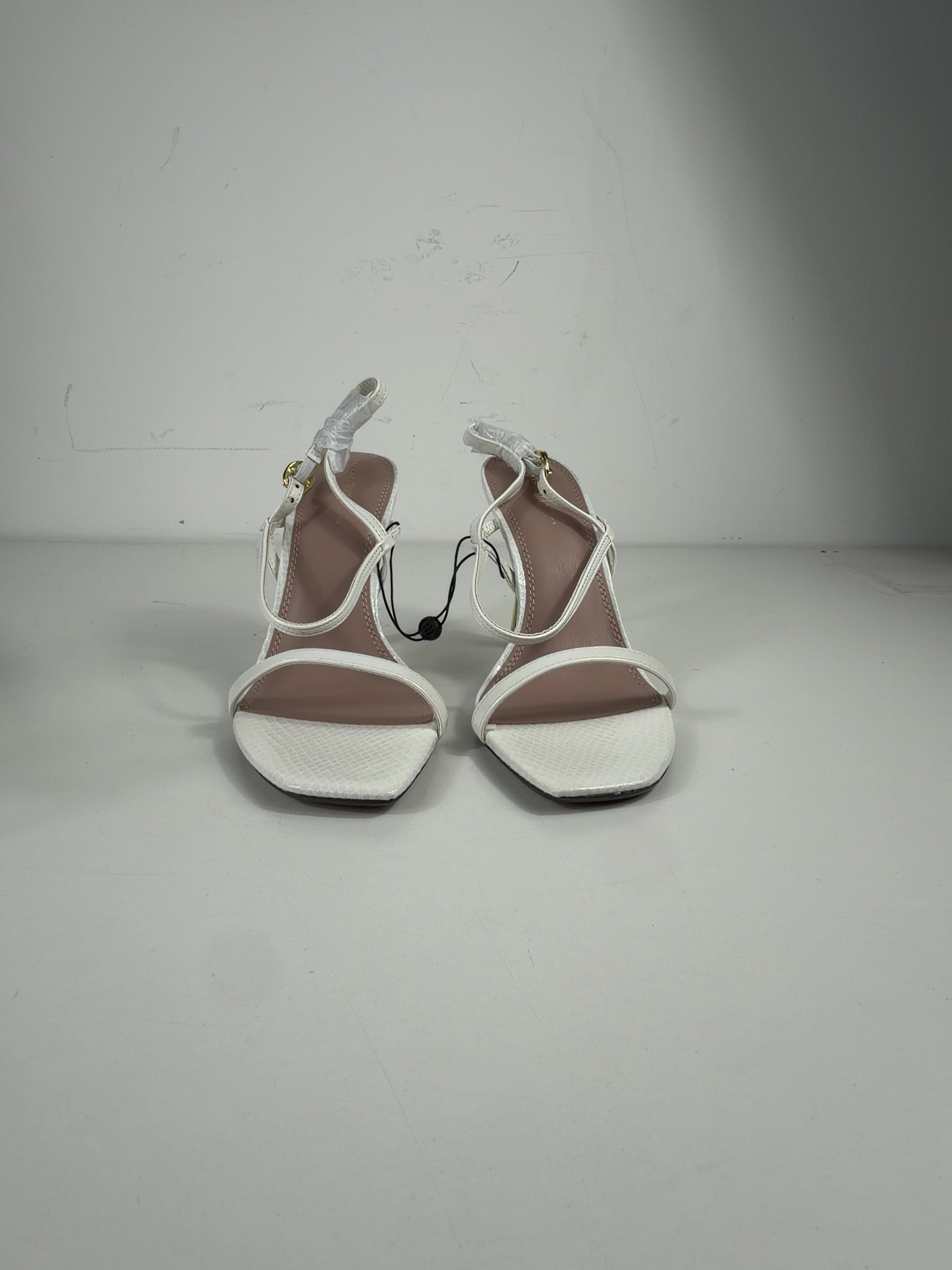 River Island White QC River Island White  Strappy Heeled Sandals, size UK 5 EU 38 👠 — detail