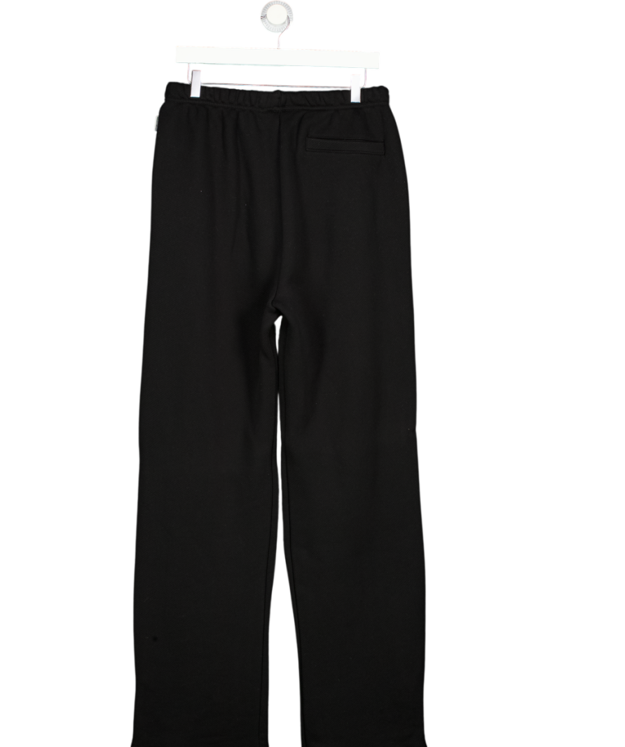 THE COUTURE CLUB Black Embossed Logo Straight Leg Joggers UK 12