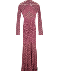 ASOS Purple Lace Maxi Dress With Cut Away Panel Detailing UK 8