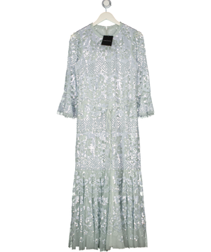 NEEDLE & THREAD Snowdrop Ankle Gown - French Blue UK 10