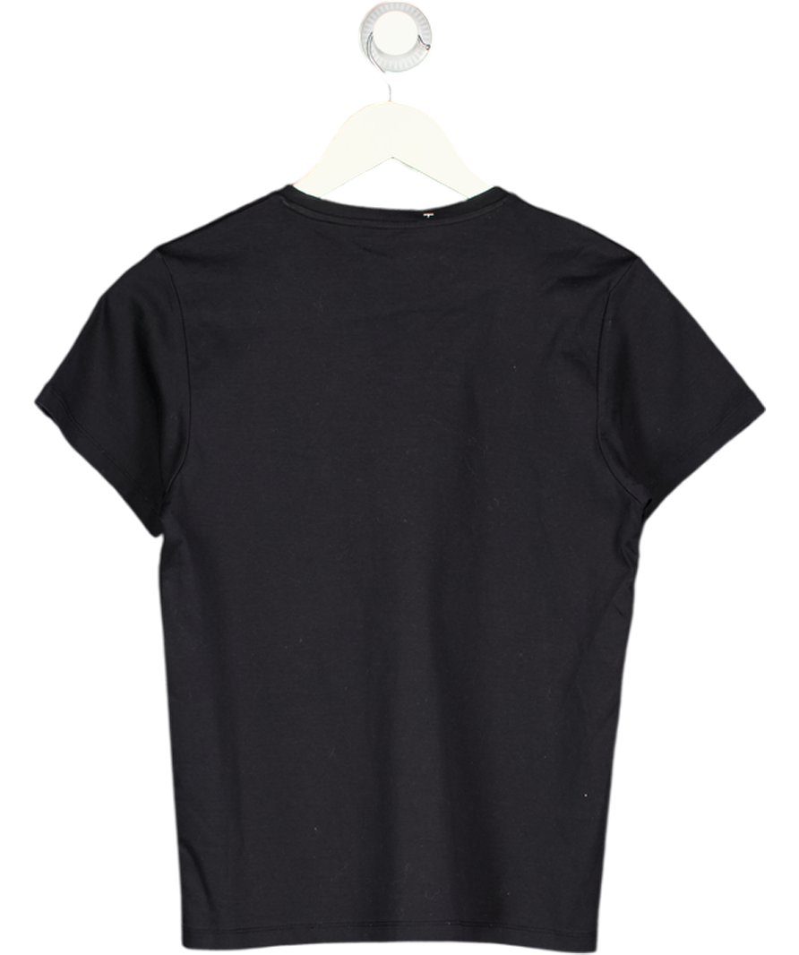 COS Black Clean Cut T-shirt UK XS