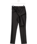 Dorothee Schumacher Black 82s9 Straight Leg Tie Waist Trousers UK S