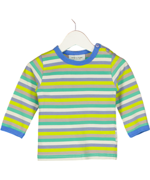 mini a ture Multicoloured Striped Long Sleeve Top 6-9 Months