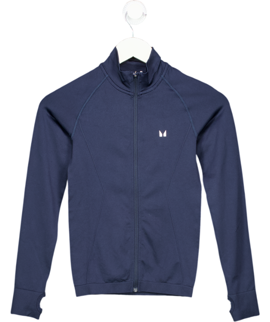 My Protein Blue Shape Seamless Zip Through Jacket UK XS