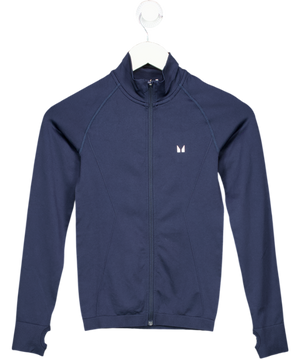 My Protein Blue Shape Seamless Zip Through Jacket UK XS