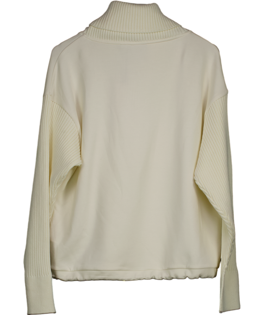 Varley Cream Double Soft Hannah Cowl Neck Sweat UK M
