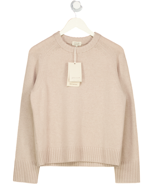 JIGSAW Beige Cashmere / Wool Blend Saddle Jumper UK M