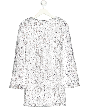 PRETTY LAVISH Black Bow Back Sequin Shift Dress UK 6
