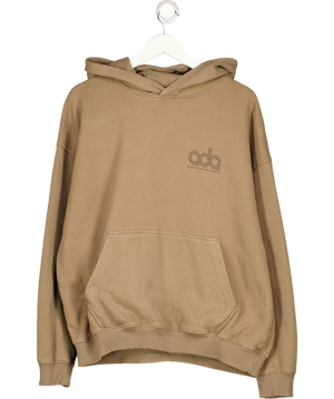ADANOLA Brown Performance Logo Hoodie UK S