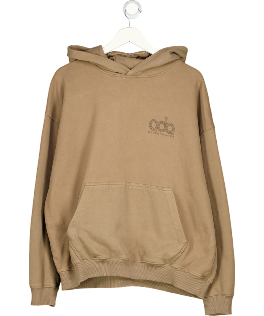 ADANOLA Brown Performance Logo Hoodie UK S