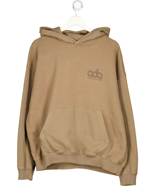 ADANOLA Brown Performance Logo Hoodie UK S