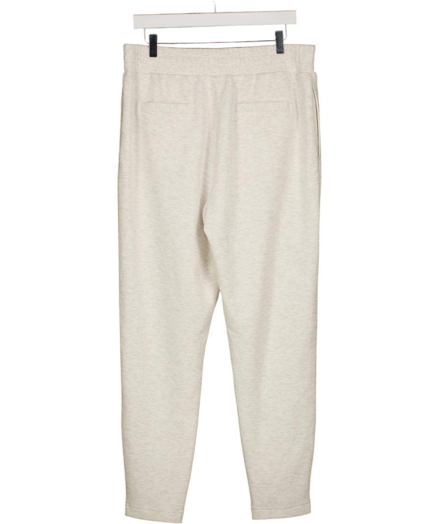VARLEY Cream Marl Doublesoft The Slim Cuff Pant 27.5" Joggers UK XL