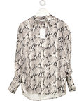 ANINE BING Beige Sandwashed Cupro Blend Bridget Shirt UK S