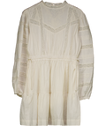 MOS The Label Cream Embroidered Loom Mini Dress UK 10