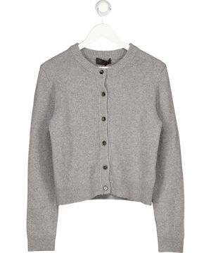 ZARA Grey Cashmere Blend Cardigan UK S