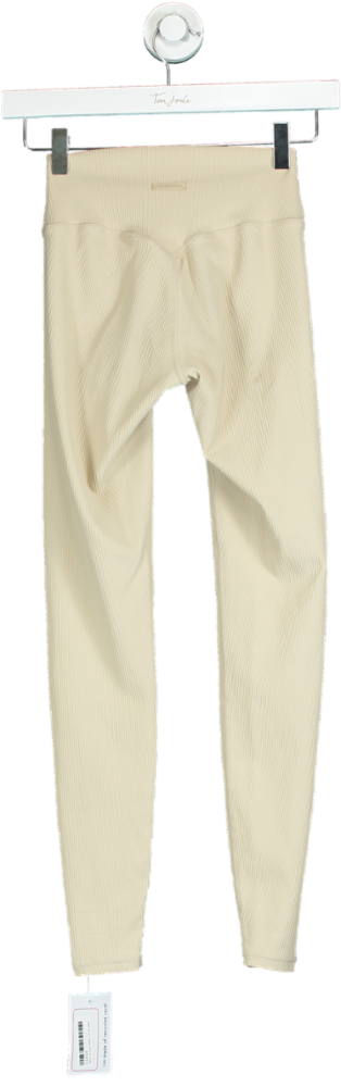 NKD Apparel Cream Ribbed Leggings UK S