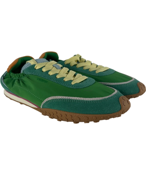 HOFF Bridge Dopamine Jade Fabric & Suede Trainers Green UK 5 EU 38