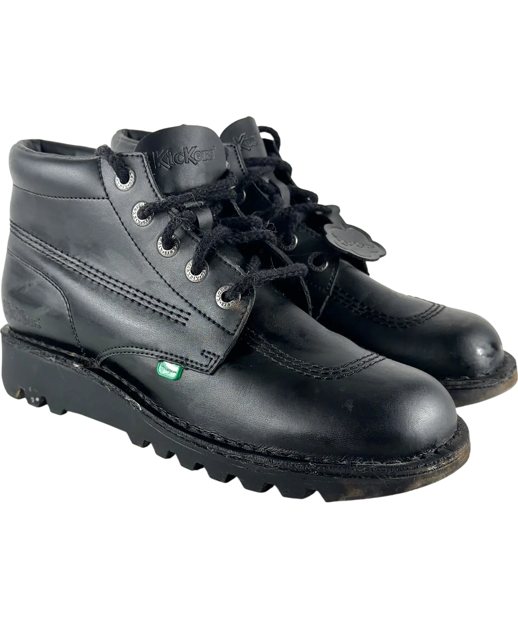 Kickers Black Kick Hi, size UK 9 EU 43 👞 — front