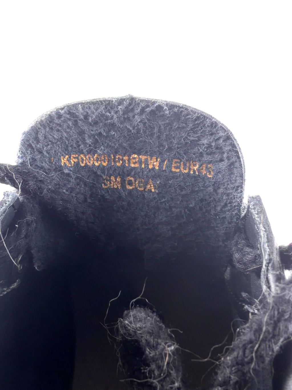 Kickers Black Kick Hi, size UK 9 EU 43 👞 — fabric detail