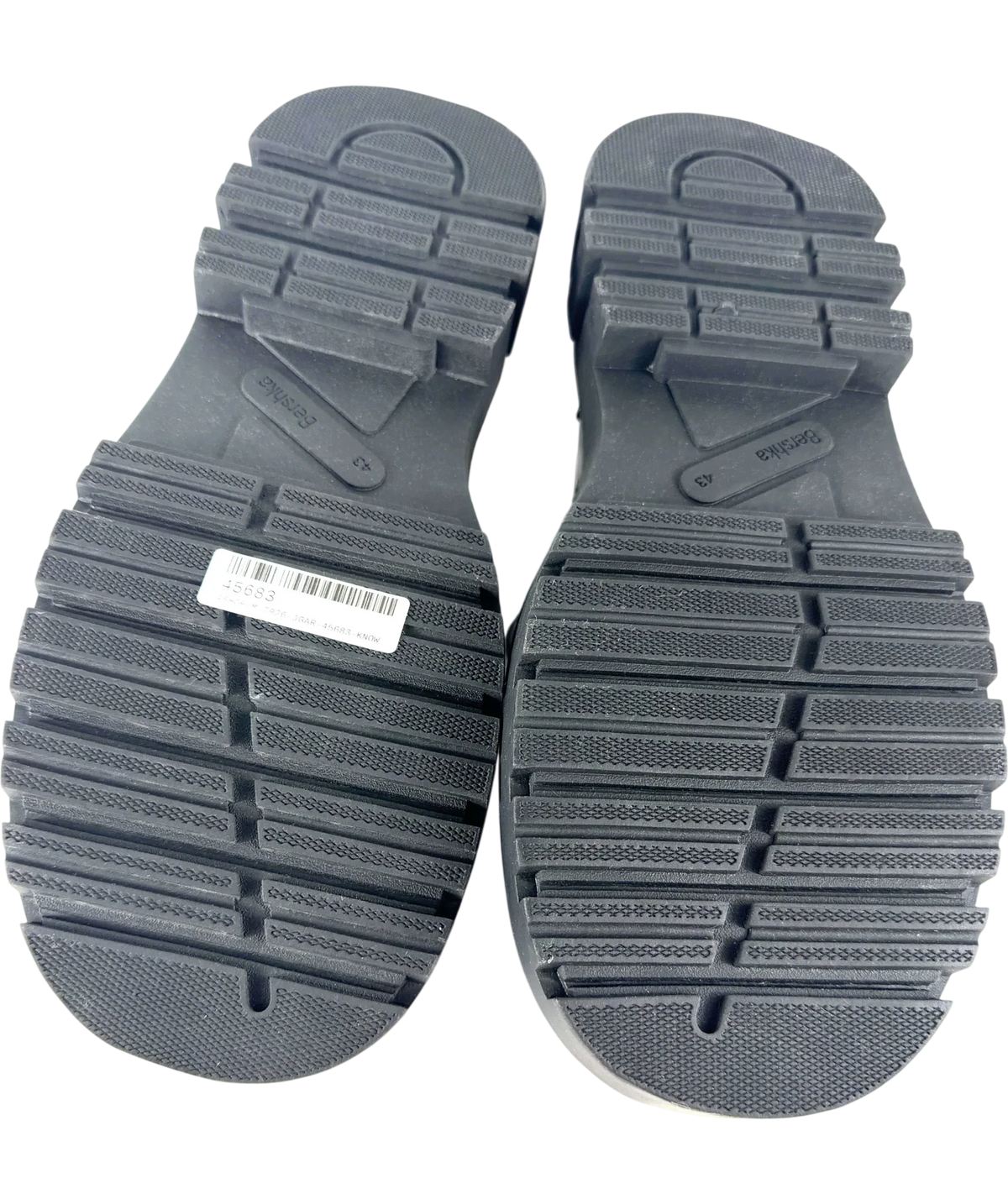 Bershka Chunky Derby With Toe Cap Black UK 9 — Sole