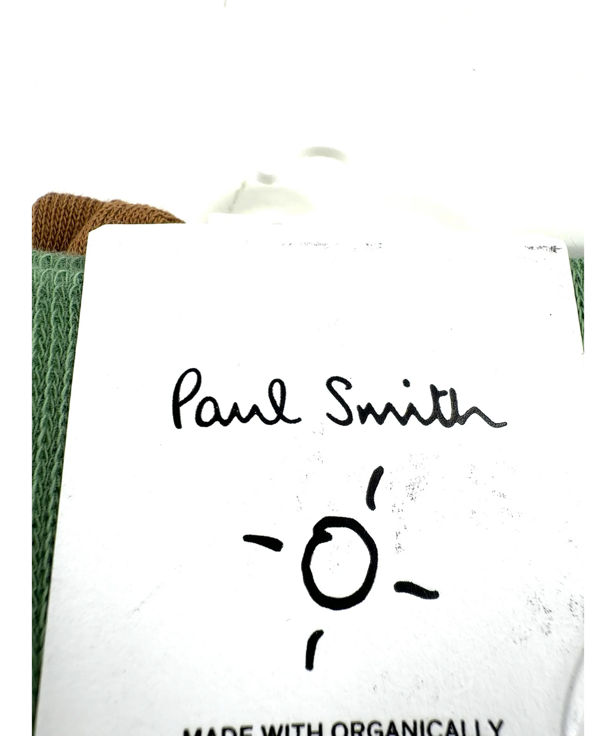 Paul Smith Green Men's Blue and Green Mixed Stripe Socks — detail