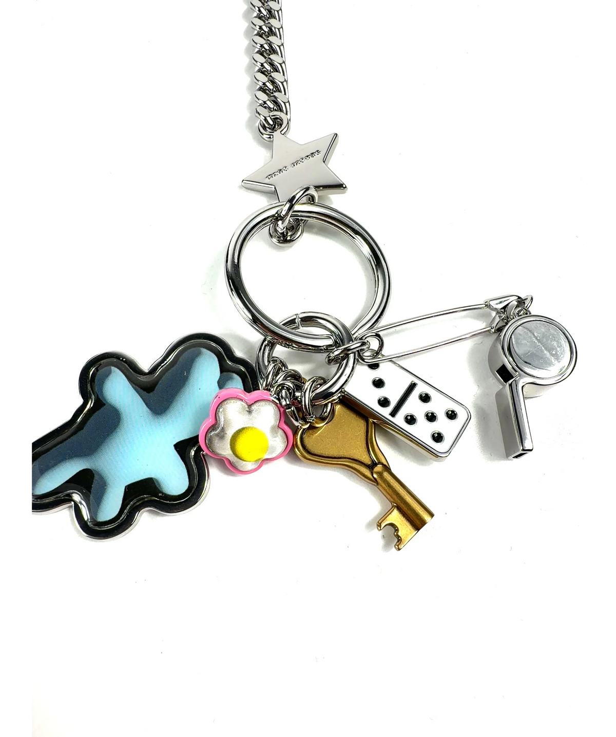 Marc Jacobs Multicoloured The Domino Effect Chain Charm — label