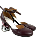 Maison Margiela burgundy Colour, size UK 4 EU 37 👠 — front