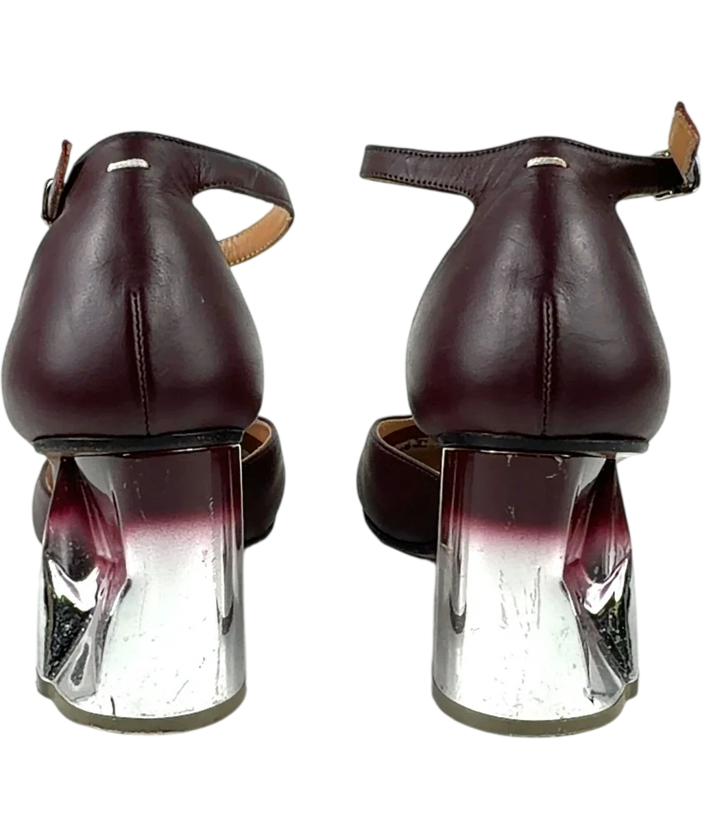 Maison Margiela burgundy Colour, size UK 4 EU 37 👠 — back