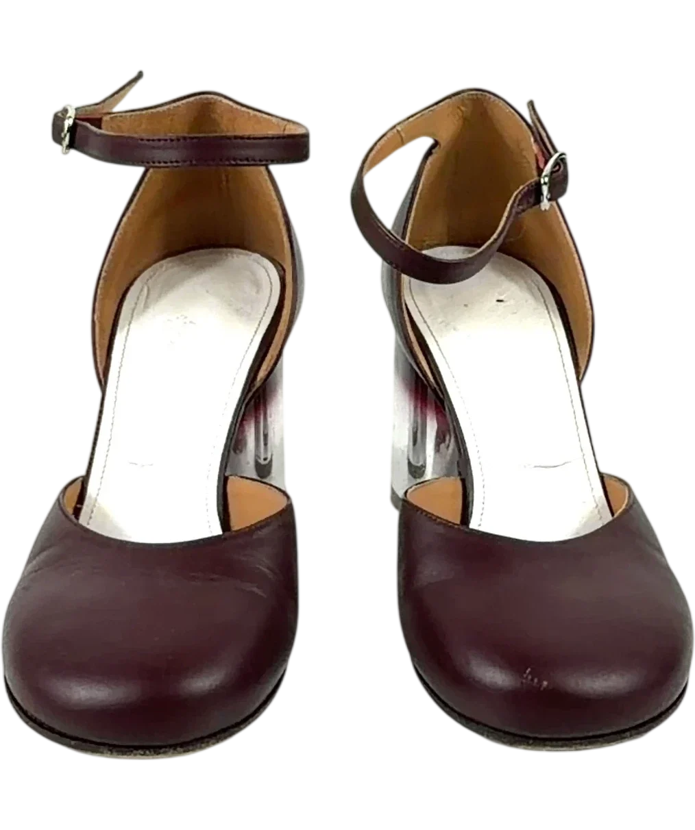 Maison Margiela burgundy Colour, size UK 4 EU 37 👠 — detail