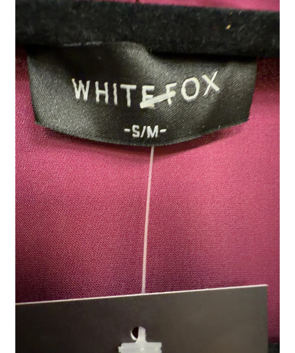 WHITE FOX Purple Colour, size UK S/M — label
