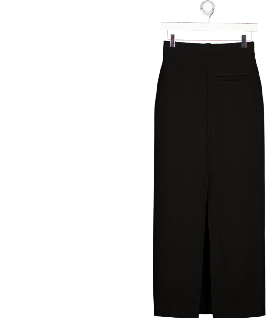 RESIDUS Black Luxury Jersey Tilde Maxi Skirt UK S