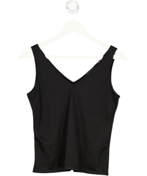 Ralph Lauren Black V-neck Overlay Vest Top UK M