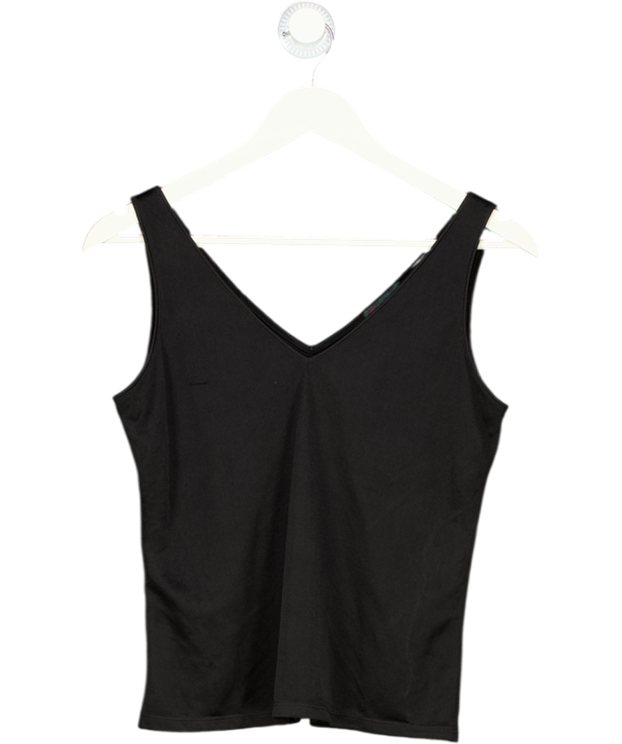 Ralph Lauren Black V-neck Overlay Vest Top UK M
